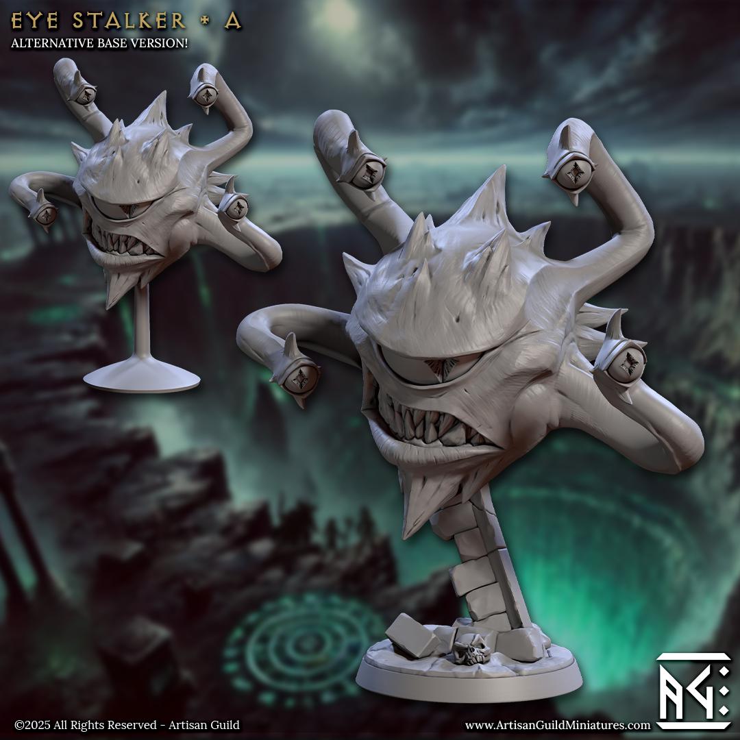 Eye Stalkers | 12 Variations | 32mm | Medium | 30mm Base| Eye Tyrant | Hive of the All-Seeing | Artisan Guild | Dungeons and Dragons