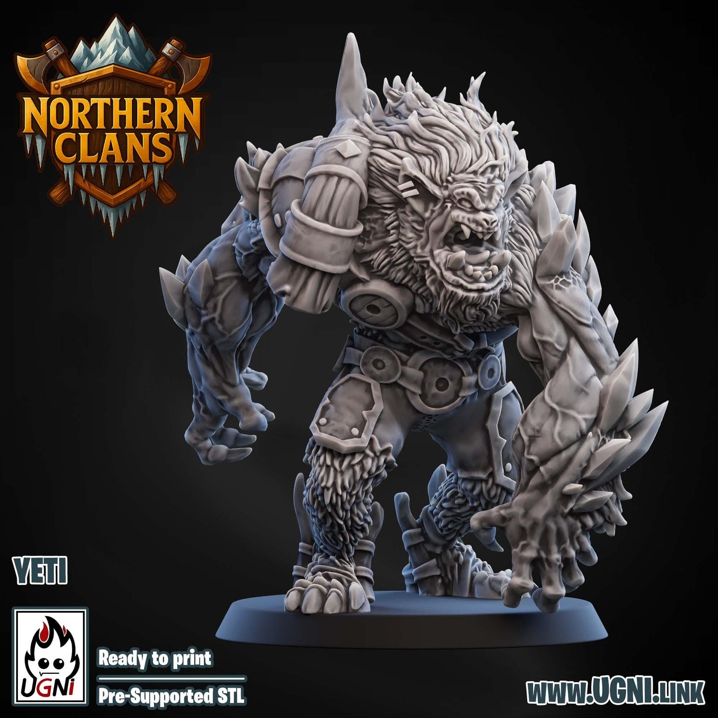 Northern Clans | Norsemen | Fantasy Football | Ugni Miniatures | 12k Resin Quality