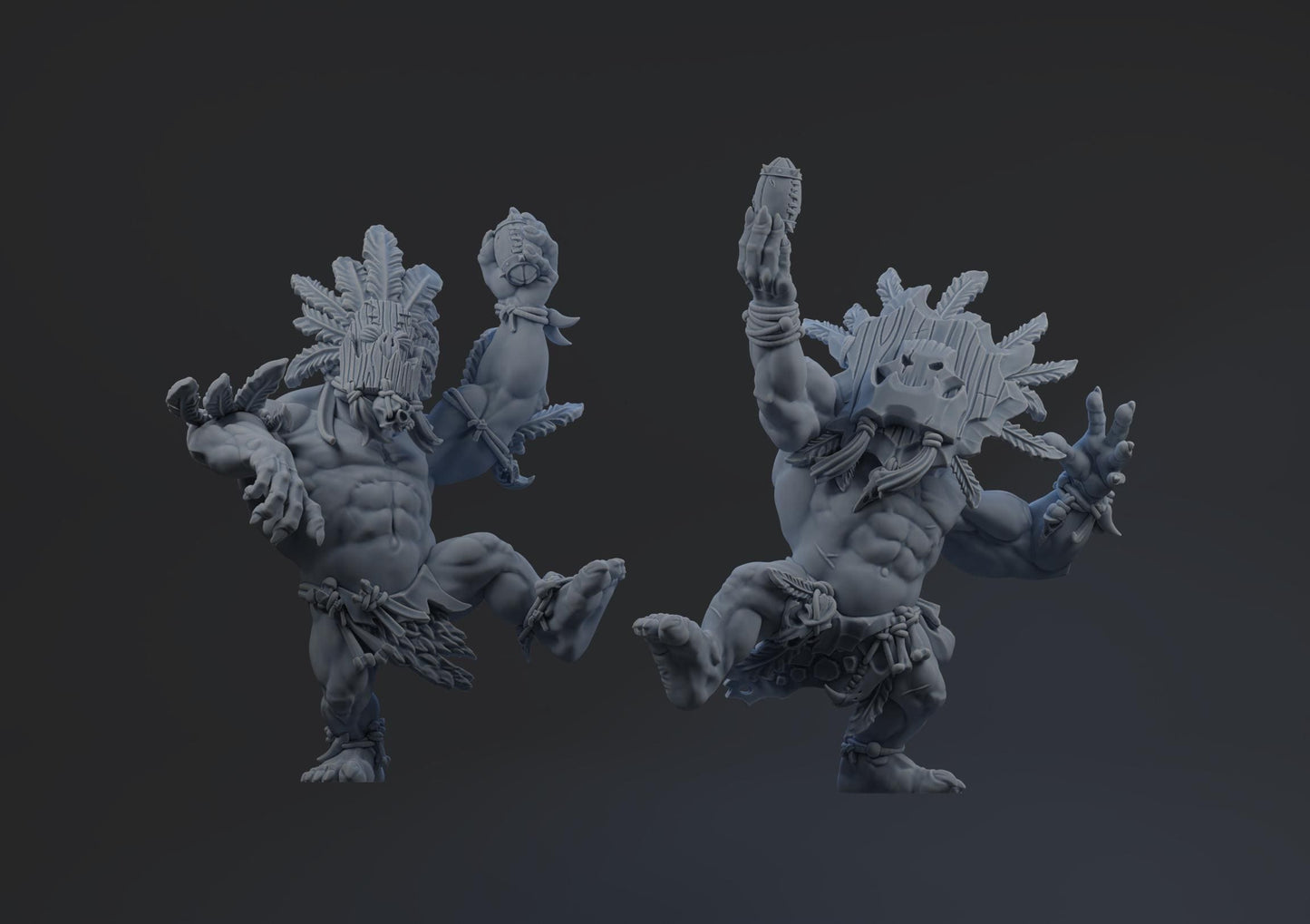 Kretacious Krumpaz | Wild Orc Team | Fantasy Football | Brutefun Miniatures | 3D Printed Resin Miniature | 8K Quality