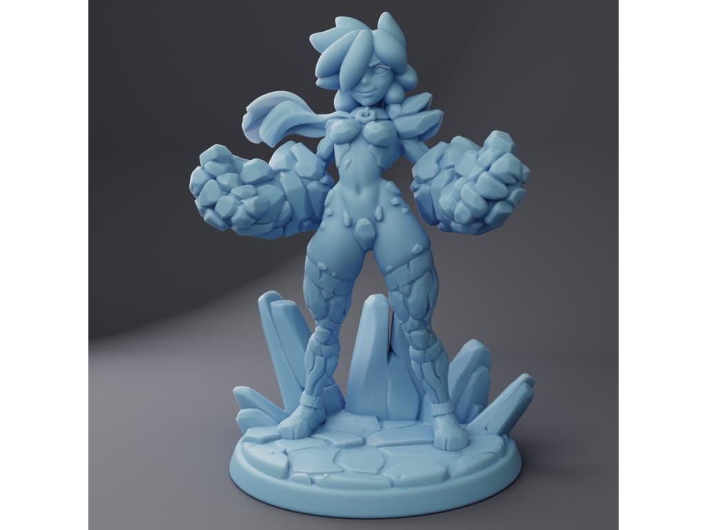 Tephra the Magma Elemental | Medium | Twin Goddess Miniatures | Resin Printed Miniature | 8K Quality | Dungeons and Dragons