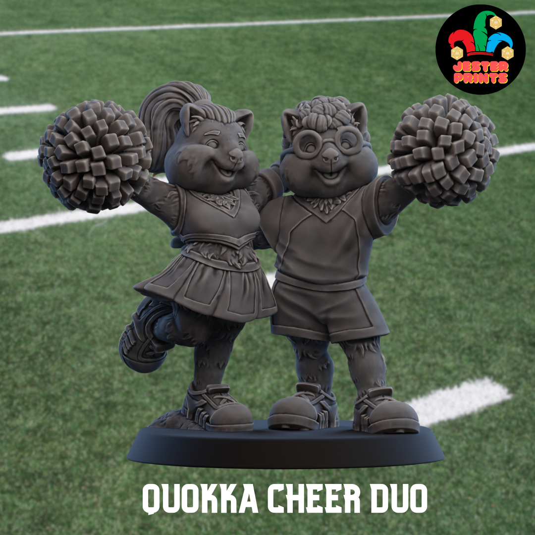 Quokka Cheerleaders | Australian Team Proxy | Fantasy Football | Jester Prints