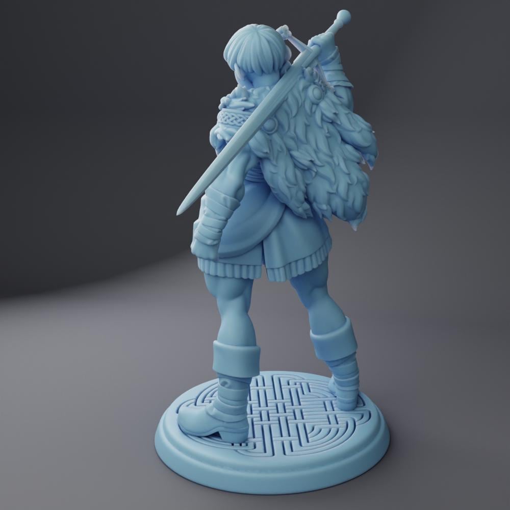 Maisie | Minotaur Warrior | 32mm and 75mm | Medium | Dungeons and Dragons | TTRPG | Twin Goddess Miniatures | 3D Printed | 8K Quality