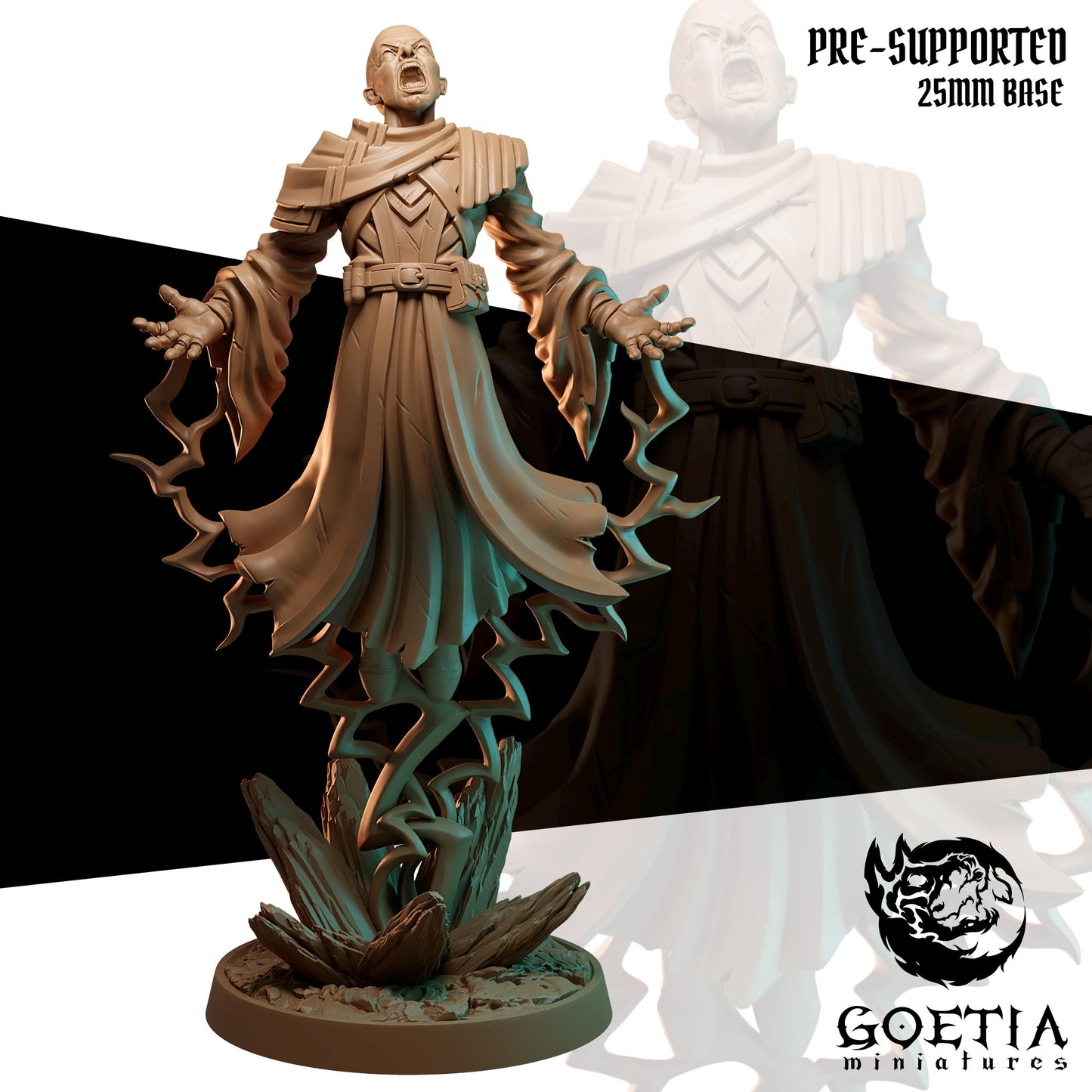 Baron Daris | Human Sorcerer 25mm Base | Goetia Miniatures | Bringers of Disorder | 8k Quality 3D Printed Miniature | Dungeons and Dragons