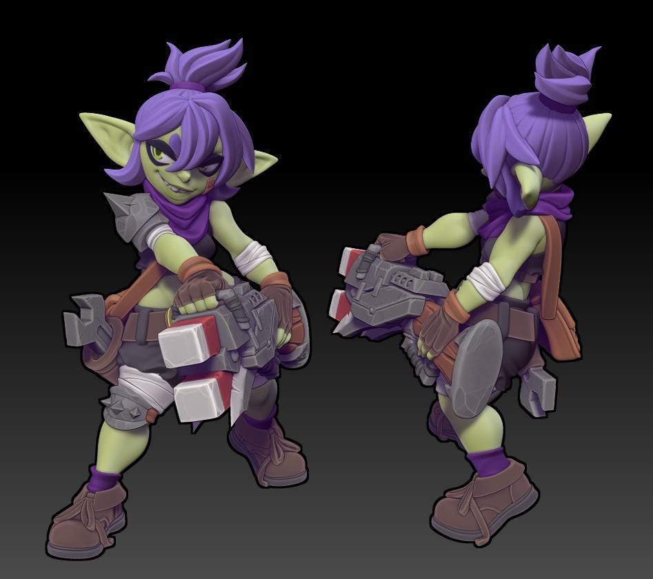 The Scrapper | Goblin Artillerist | Medium | 32mm | Twin Goddess Miniatures | Hold the Goblins | Goblin Encounter | Lost Mines of Phandelver