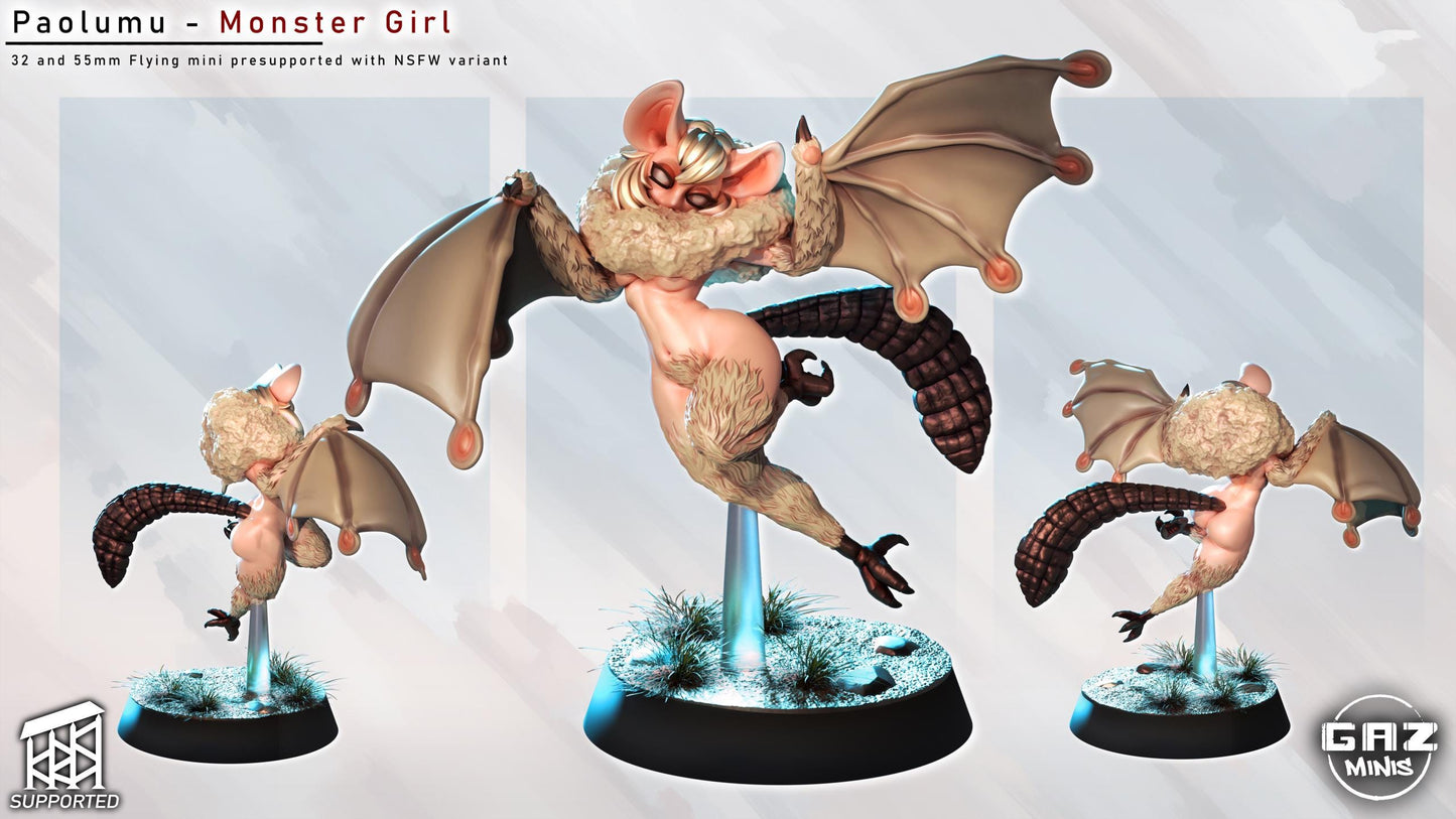 Paolomu | Monster Girl | NSFW Option | Medium | 32mm or 55mm Scale | Gaz Minis | Dungeons and Dragons | TTRPG | Miniature