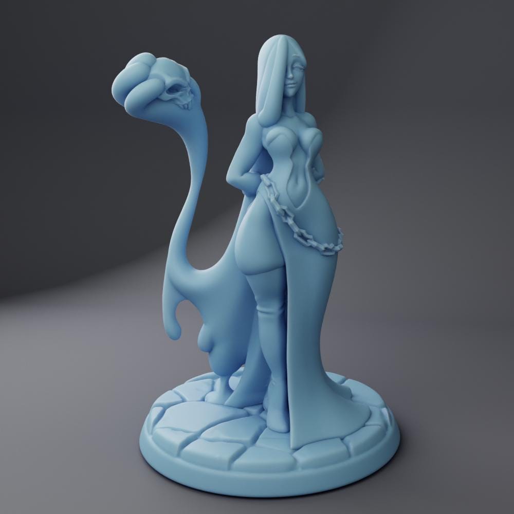 Slime Mancer and Necro Slime Golem | Medium | 32mm | Elemental Mancers | Twin Goddess Miniatures