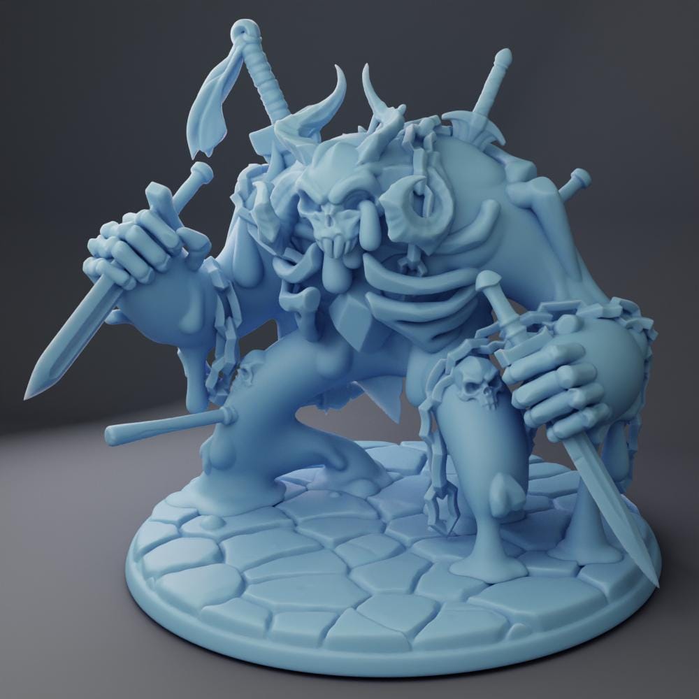 Slime Mancer and Necro Slime Golem | Medium | 32mm | Elemental Mancers | Twin Goddess Miniatures