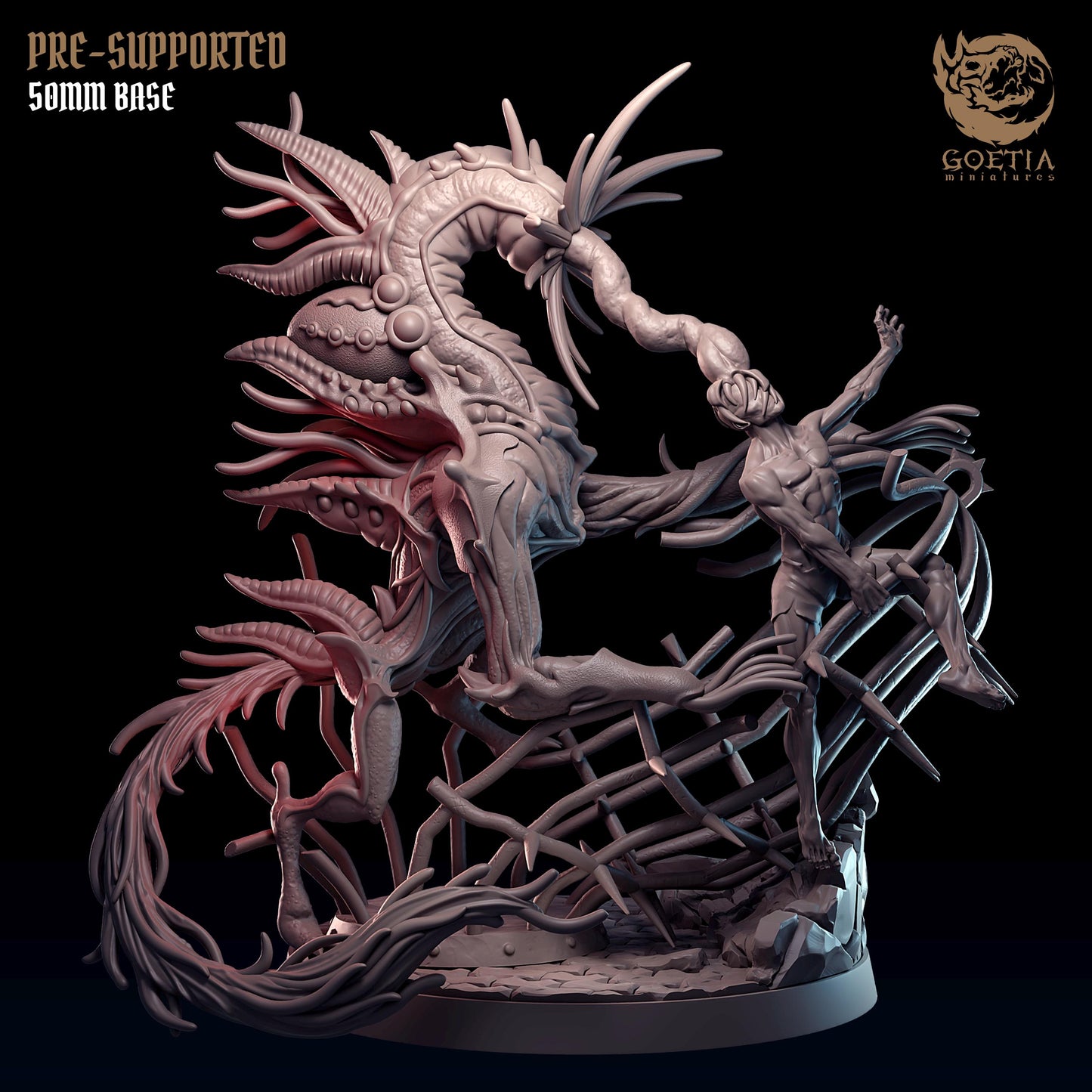 Dimensonal Phage | 50mm Base | Goetia Miniatures | Madhouse | Dungeons and Dragons | 8k Quality 3D Printed Miniature | Call of Cthulhu