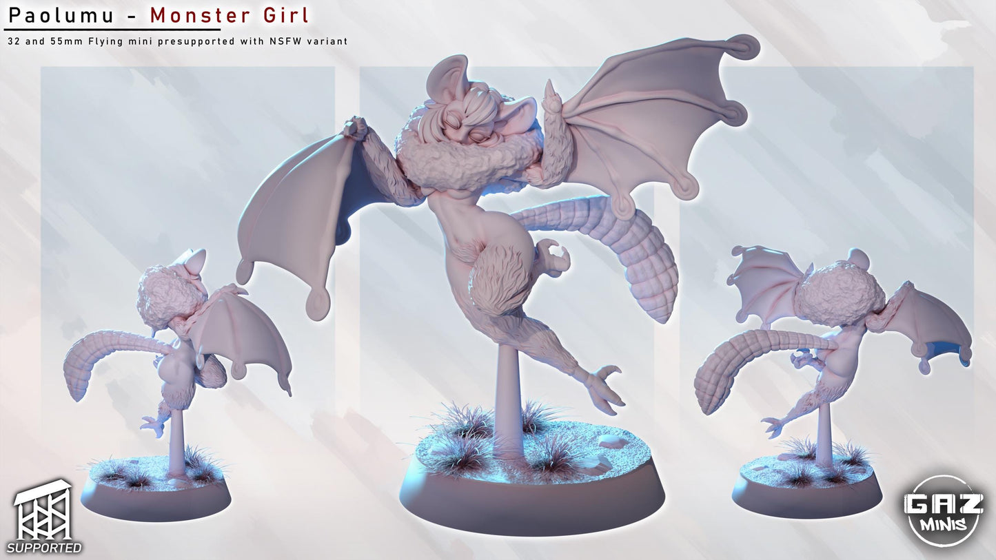 Paolomu | Monster Girl | NSFW Option | Medium | 32mm or 55mm Scale | Gaz Minis | Dungeons and Dragons | TTRPG | Miniature