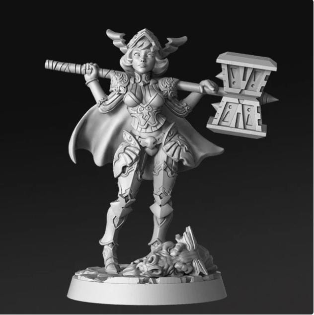 Death Bringer | Female Human Paladin | Medium | Dungeons and Dragons | TTRPG | RNE Studio