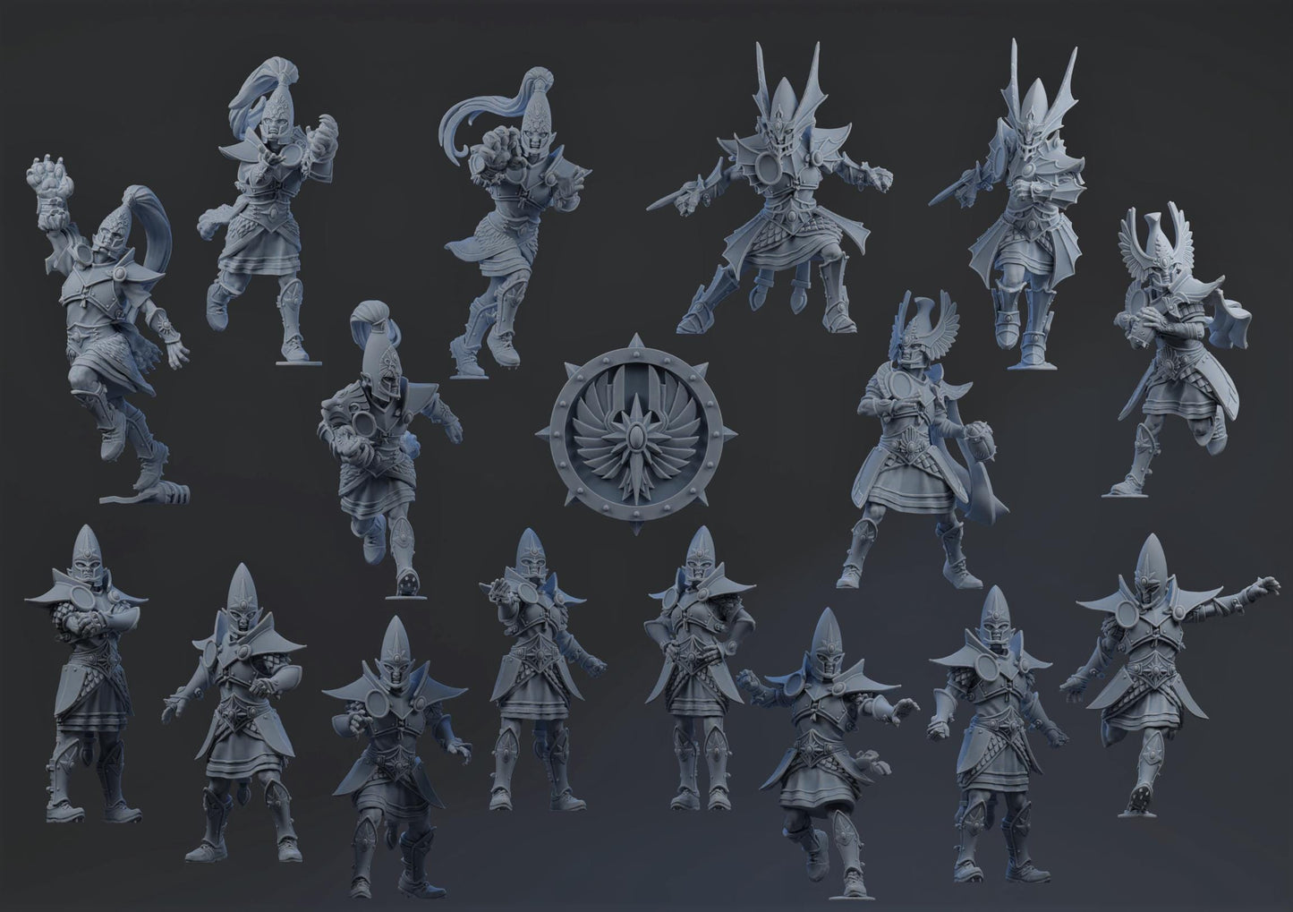 Elven Nobles | High Elf Team | Fantasy Football | Brutefun Miniatures