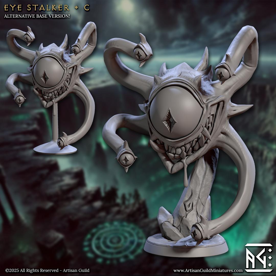 Eye Stalkers | 12 Variations | 32mm | Medium | 30mm Base| Eye Tyrant | Hive of the All-Seeing | Artisan Guild | Dungeons and Dragons