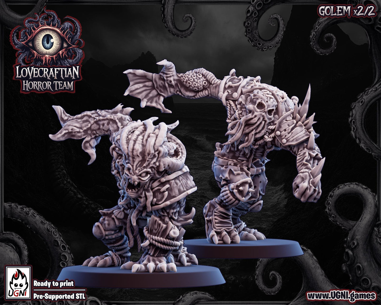 Lovecraftian Horror Team | Undead Team | 16 Models | Fantasy Football | Ugni Miniatures