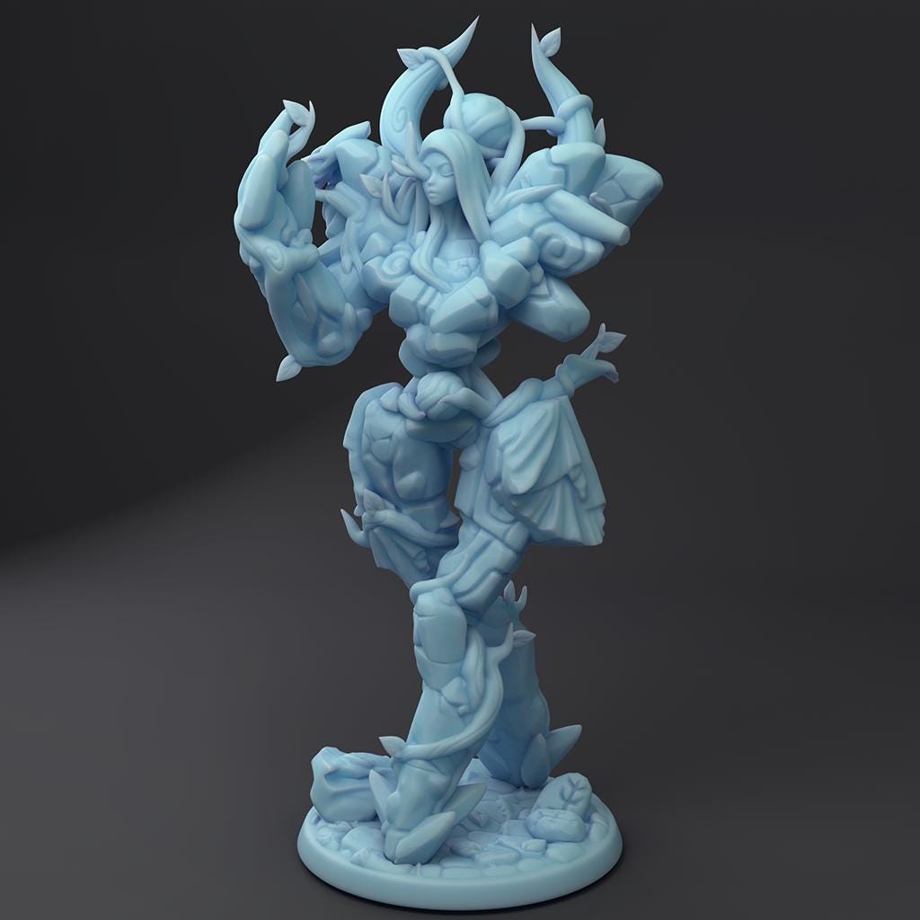 Garden Golem | Medium | 32mm | Twin Goddess Miniatures | Golem mancers