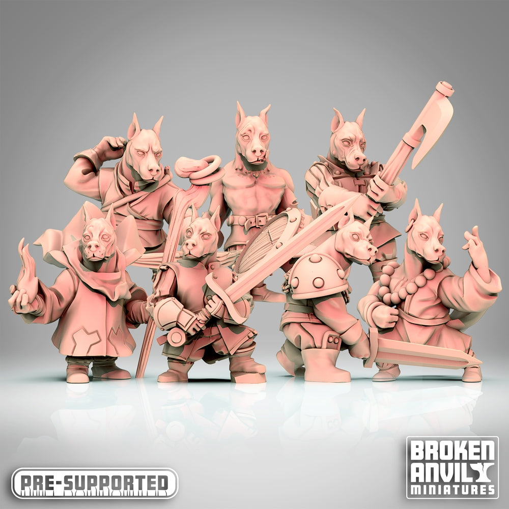 a group of toy figurines of knights and knights