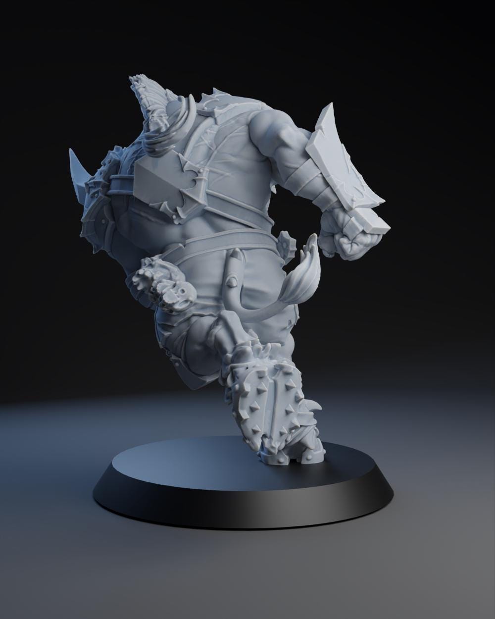 Charging Minotaur | Chaos | Big Guy | Star Player | Fantasy Football | BruteFun Miniatures