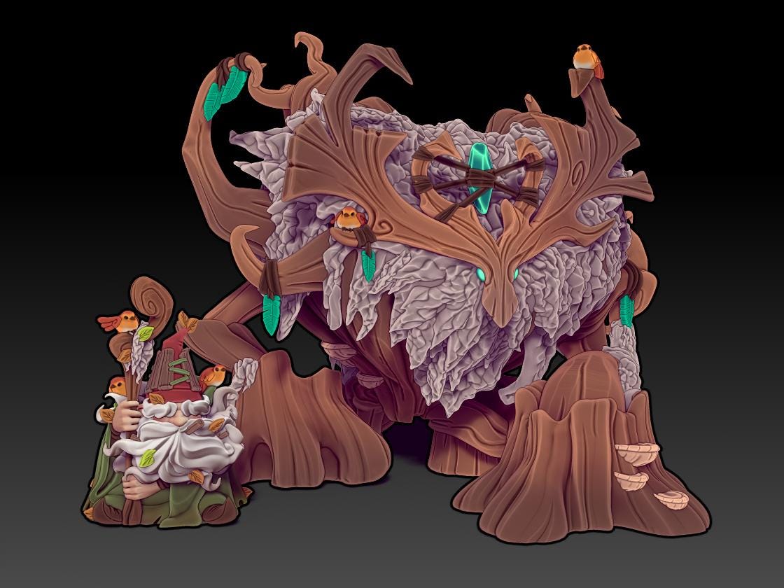 Cyress | Wood Golem Maker | Medium | 32mm | Twin Goddess Miniatures |