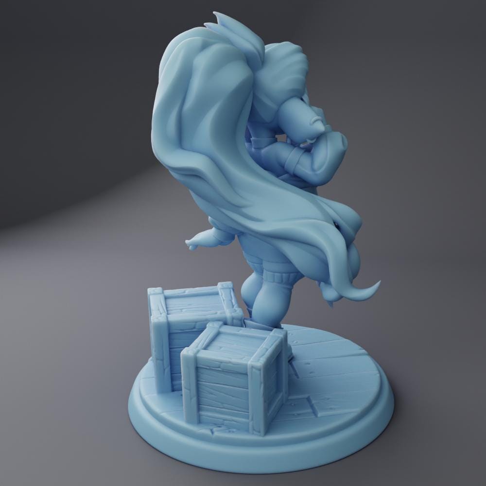 Brie | Goblin Merchant | Medium | Dungeons and Dragons | Pathfinder | Adventurer | Twin Goddess Miniatures | 3D Resin Printed | 8K Quality