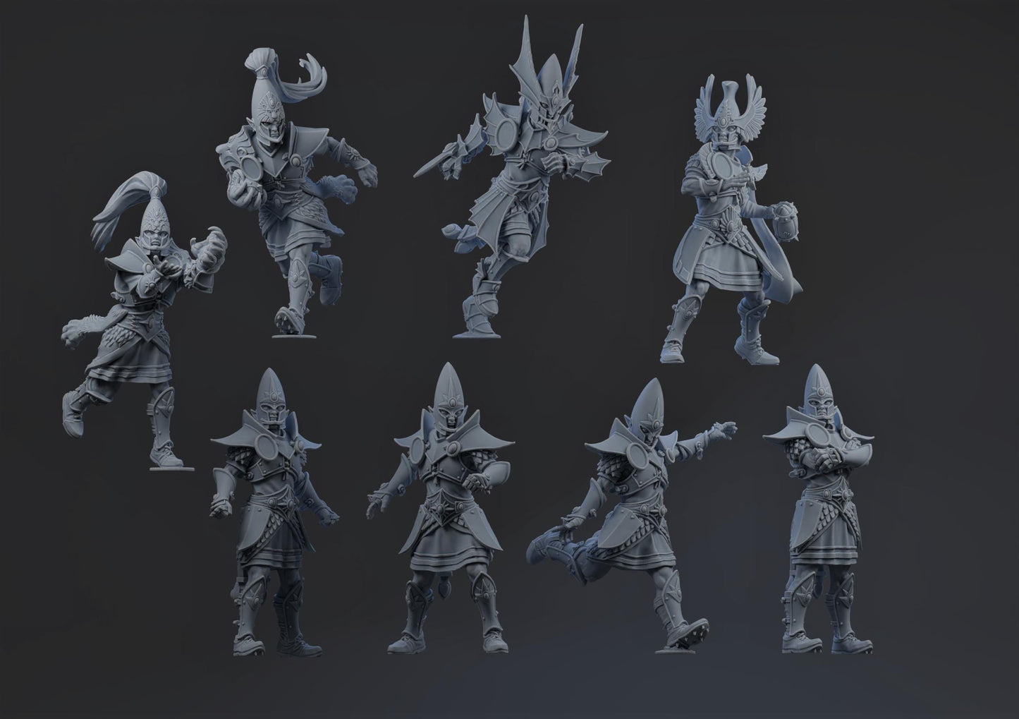 Elven Nobles | High Elf Team | Fantasy Football | Brutefun Miniatures