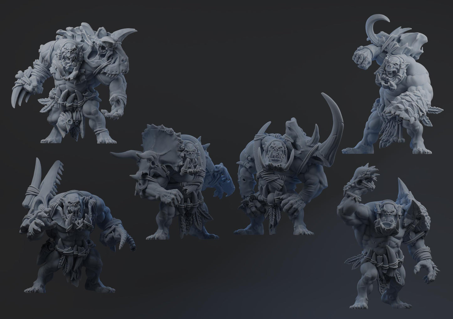Kretacious Krumpaz | Wild Orc Team | Fantasy Football | Brutefun Miniatures | 3D Printed Resin Miniature | 8K Quality