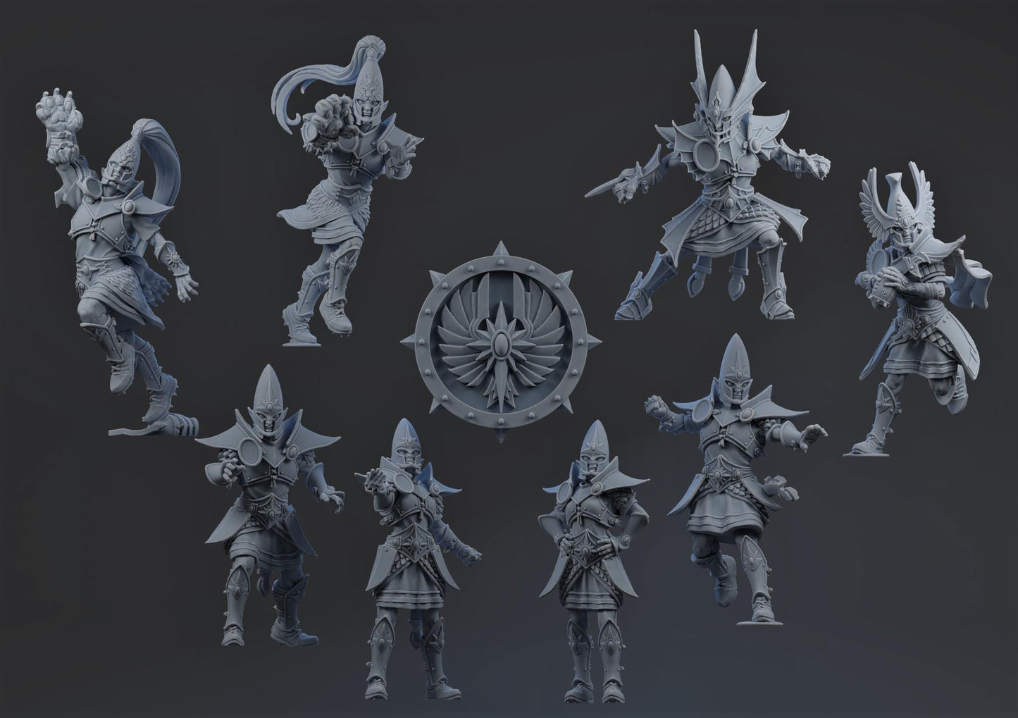 Elven Nobles | High Elf Team | Fantasy Football | Brutefun Miniatures