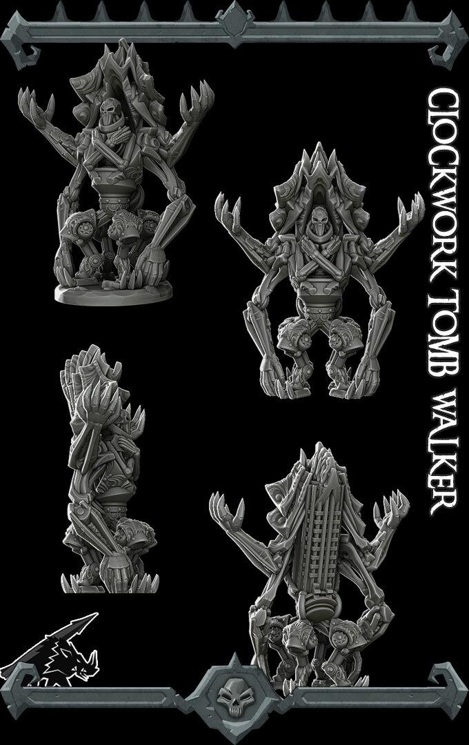 Clockwork Tomb Walker | Rocket Pig Miniatures | Dungeons and Dragons | TTRPG | 8k Quality 3D Printed Miniature | Steampunk