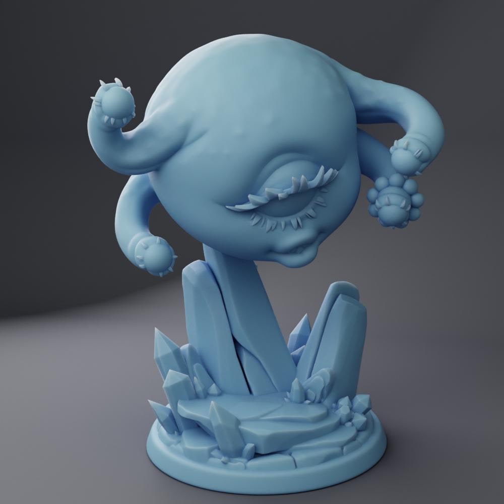 Spellbinding Spectator | 32mm and 75mm | Medium | Dungeons and Dragons | TTRPG | Twin Goddess Miniatures | 3D Printed | 8K Quality