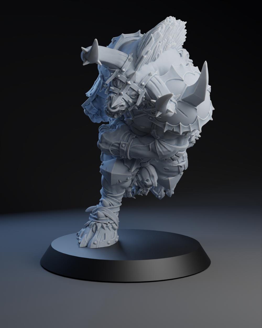 Charging Minotaur | Chaos | Big Guy | Star Player | Fantasy Football | BruteFun Miniatures