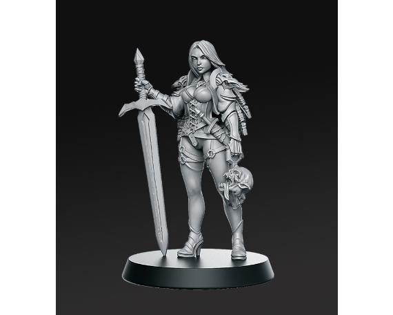 Zirila | Female Monster Hunter | Medium | Dungeons and Dragons | TTRPG | RNE Studio