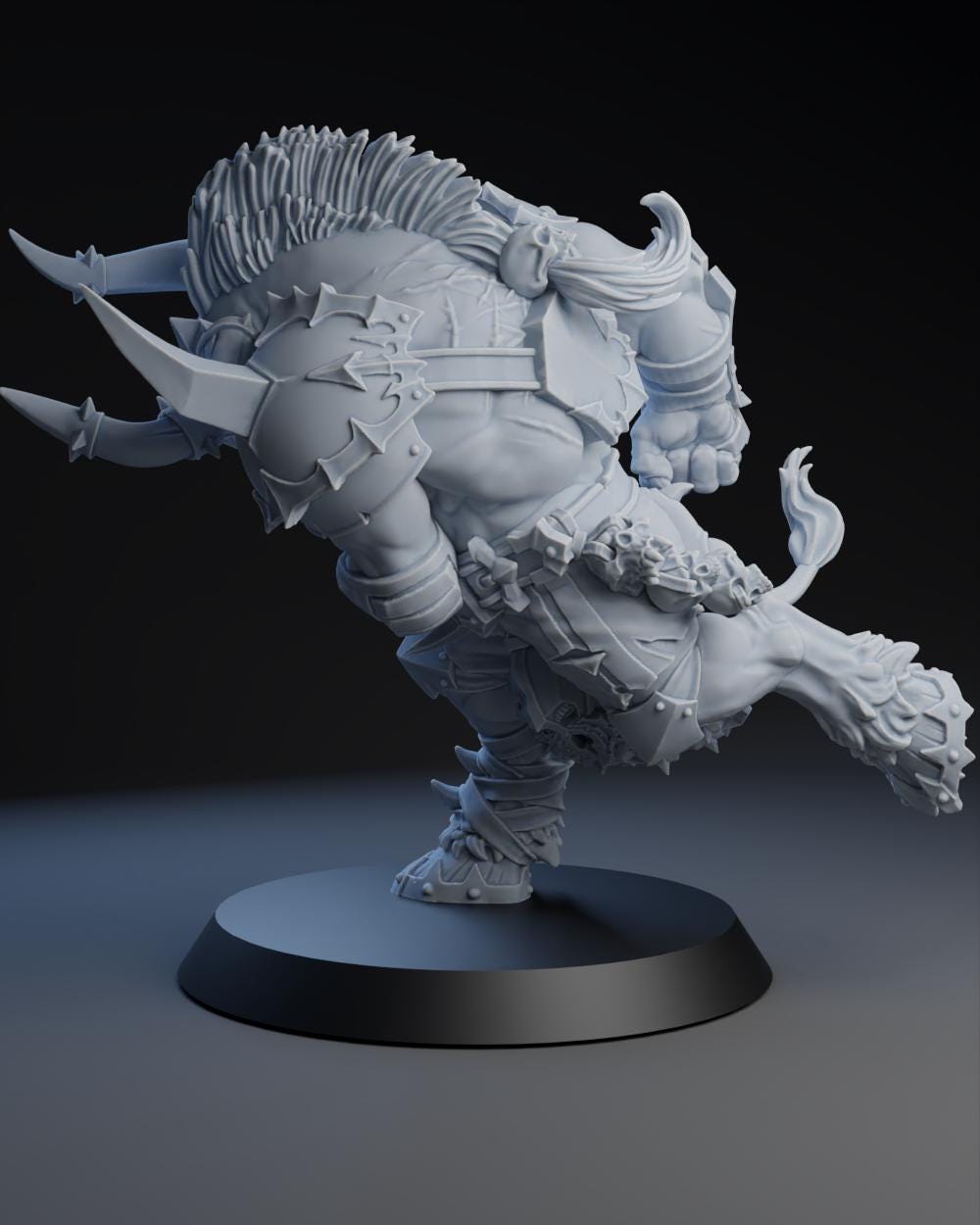 Charging Minotaur | Chaos | Big Guy | Star Player | Fantasy Football | BruteFun Miniatures