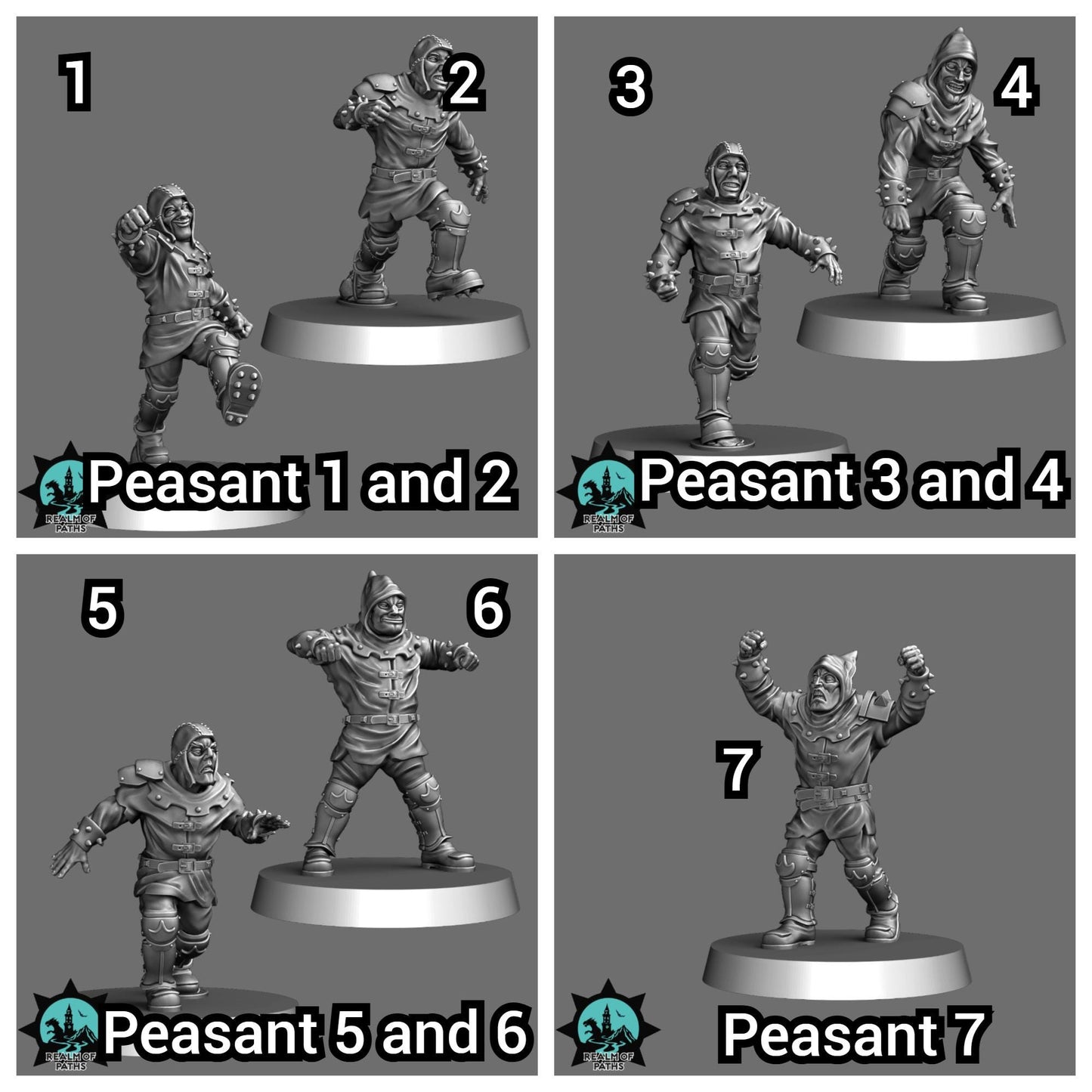 The Grail Guardians | Noble Team | Human Team | Fantasy Football | Realm of Paths | Dungeons and Dragons | Resin Printed Miniature