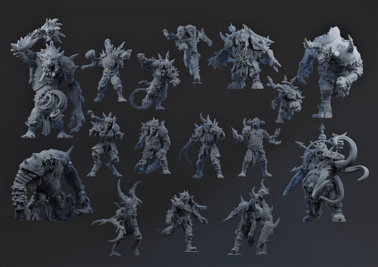 Chaotic Mutants Team | Reviled Rejects | Fantasy Football | Brutefun Miniatures | TTRPG | Dungeons and Dragons