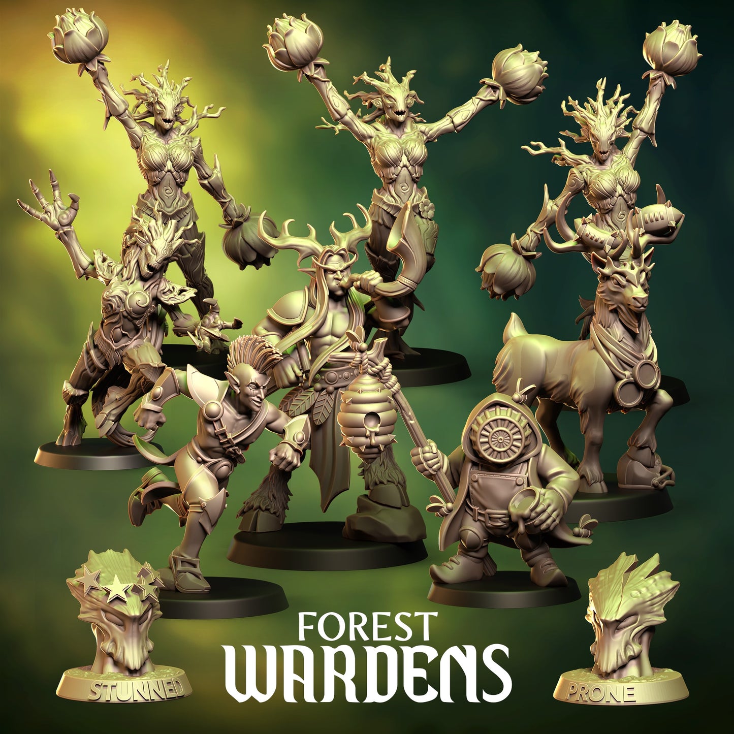 Forest Warden Support Staff | Fantasy Football | Punga Miniatures