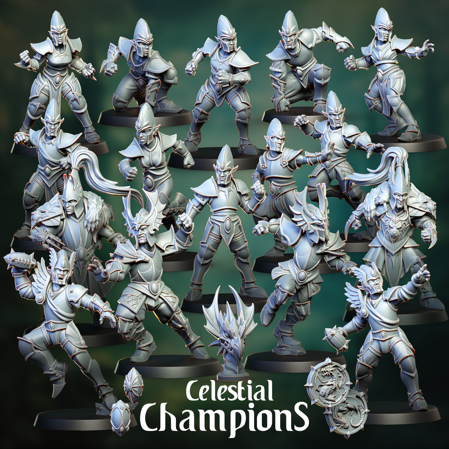 Celestial Champions | Noble Elf Team | Fantasy Football | Punga Miniatures