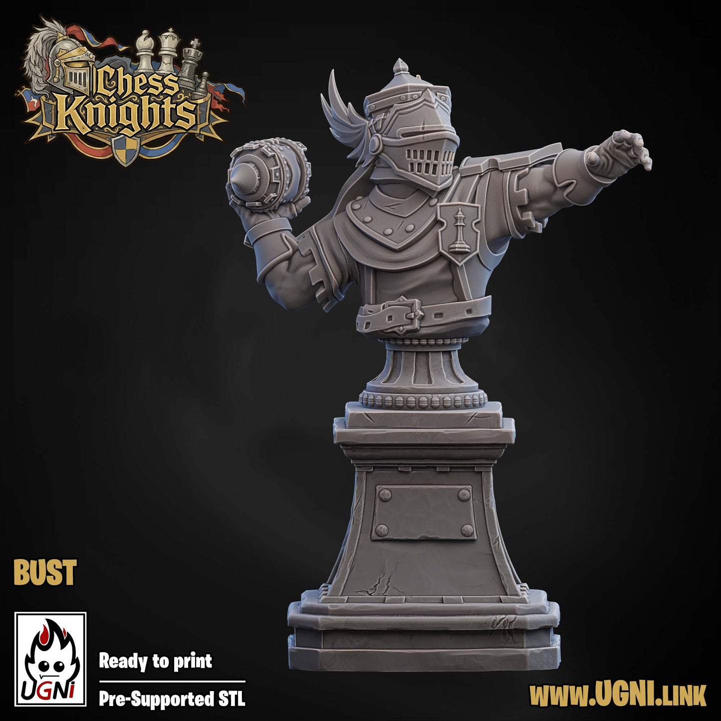 Busts | Chess Knights | Fantasy Football Busts | Trophies | Ugni Miniatures