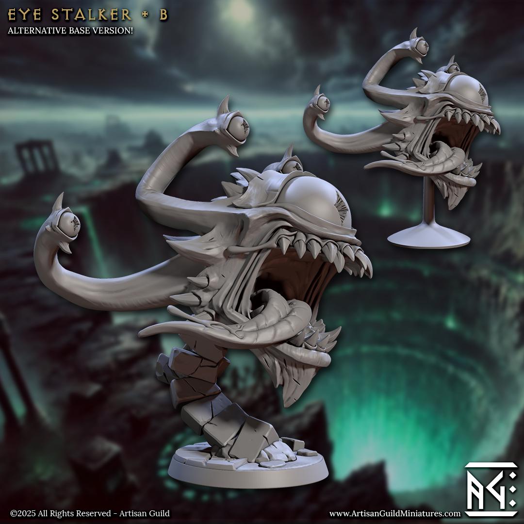 Eye Stalkers | 12 Variations | 32mm | Medium | 30mm Base| Eye Tyrant | Hive of the All-Seeing | Artisan Guild | Dungeons and Dragons