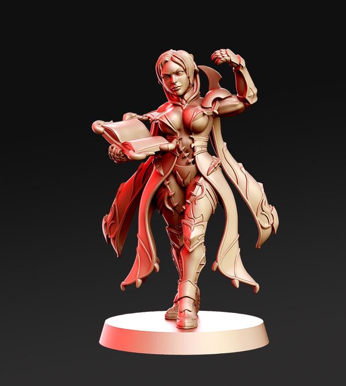 Yina | Female Mage | Spellcaster | Necromancer | Medium | Dungeons and Dragons | TTRPG | RNE Studio | Inside the Magic Forest
