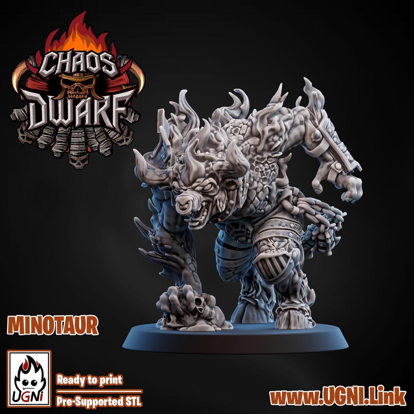 Minotaur | Big Guy | Fire Dwarves Team | Fantasy Football | Ugni