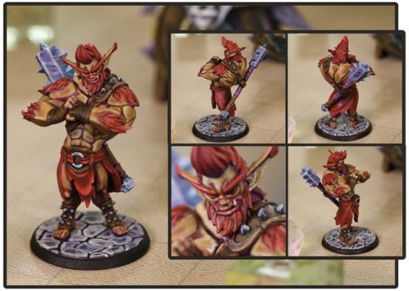 Bully Bugbear | Barbarian Chief | Medium | 32mm | Twin Goddess Miniatures | Hold the Goblins | Goblin Encounter | Lost Mines of Phandelver
