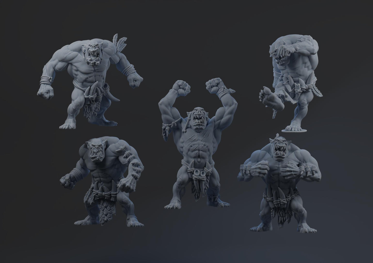 Kretacious Krumpaz | Wild Orc Team | Fantasy Football | Brutefun Miniatures | 3D Printed Resin Miniature | 8K Quality