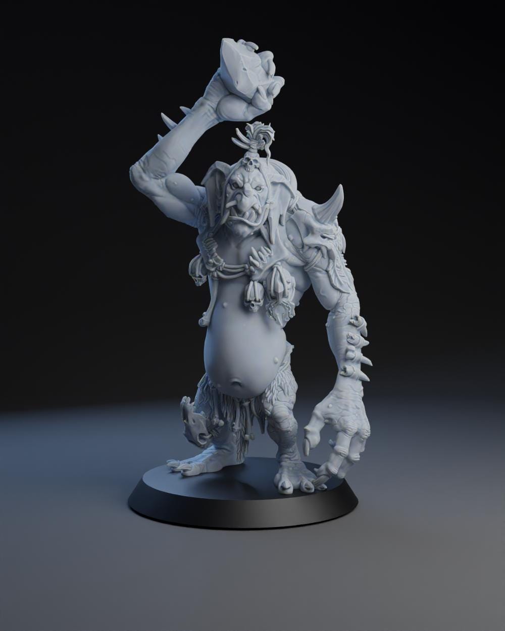 Wild Trolls | Goblin Team | Fantasy Football | Brutefun Miniatures | 8k Resin Printed Miniatures | Troll