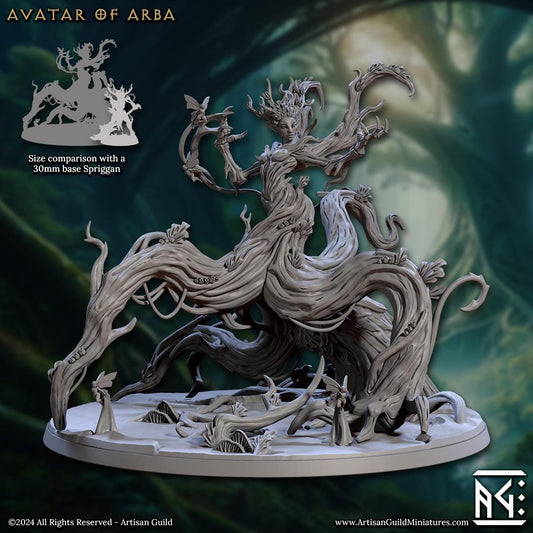 Avatar of Arba | Queen Ent | 100mm Base | 32mm | Artisan Guild | Spriggan Barkwraiths