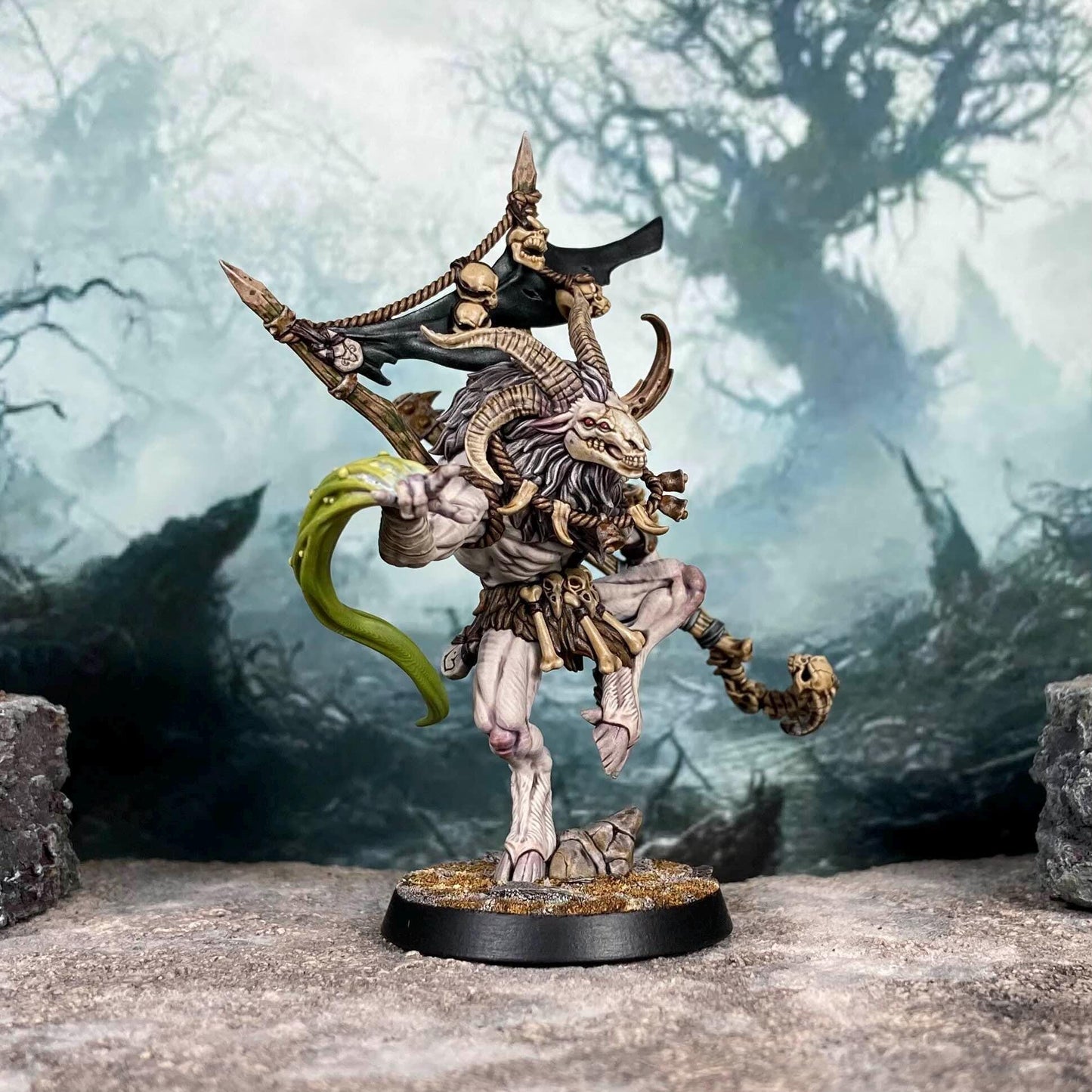 Cavroon | Gobor Bonedancer | Medium | 30mm Base | 32mm | Rise of the Beastmen | Artisan Guild | Dungeons and Dragons | Fantasy Battles