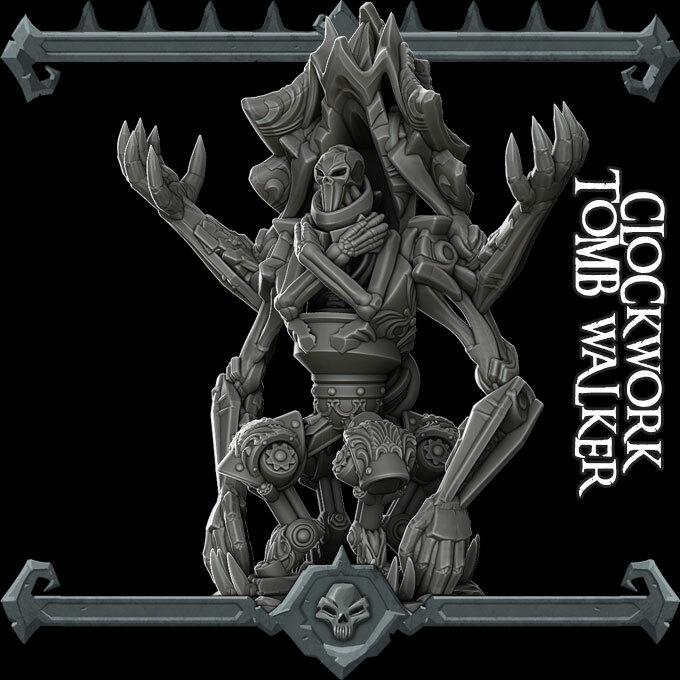 Clockwork Tomb Walker | Rocket Pig Miniatures | Dungeons and Dragons | TTRPG | 8k Quality 3D Printed Miniature | Steampunk