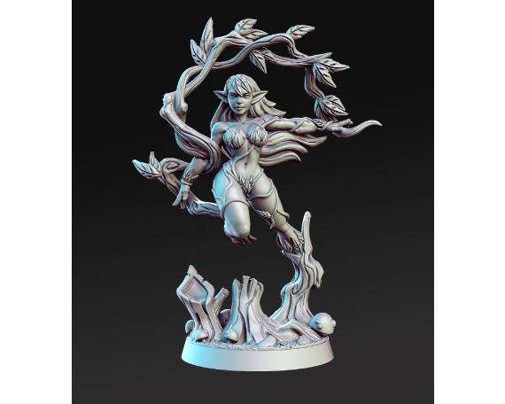 Alura | Female Dryad | Medium | Dungeons and Dragons | TTRPG | RNE Studio | Inside the Magic Forest