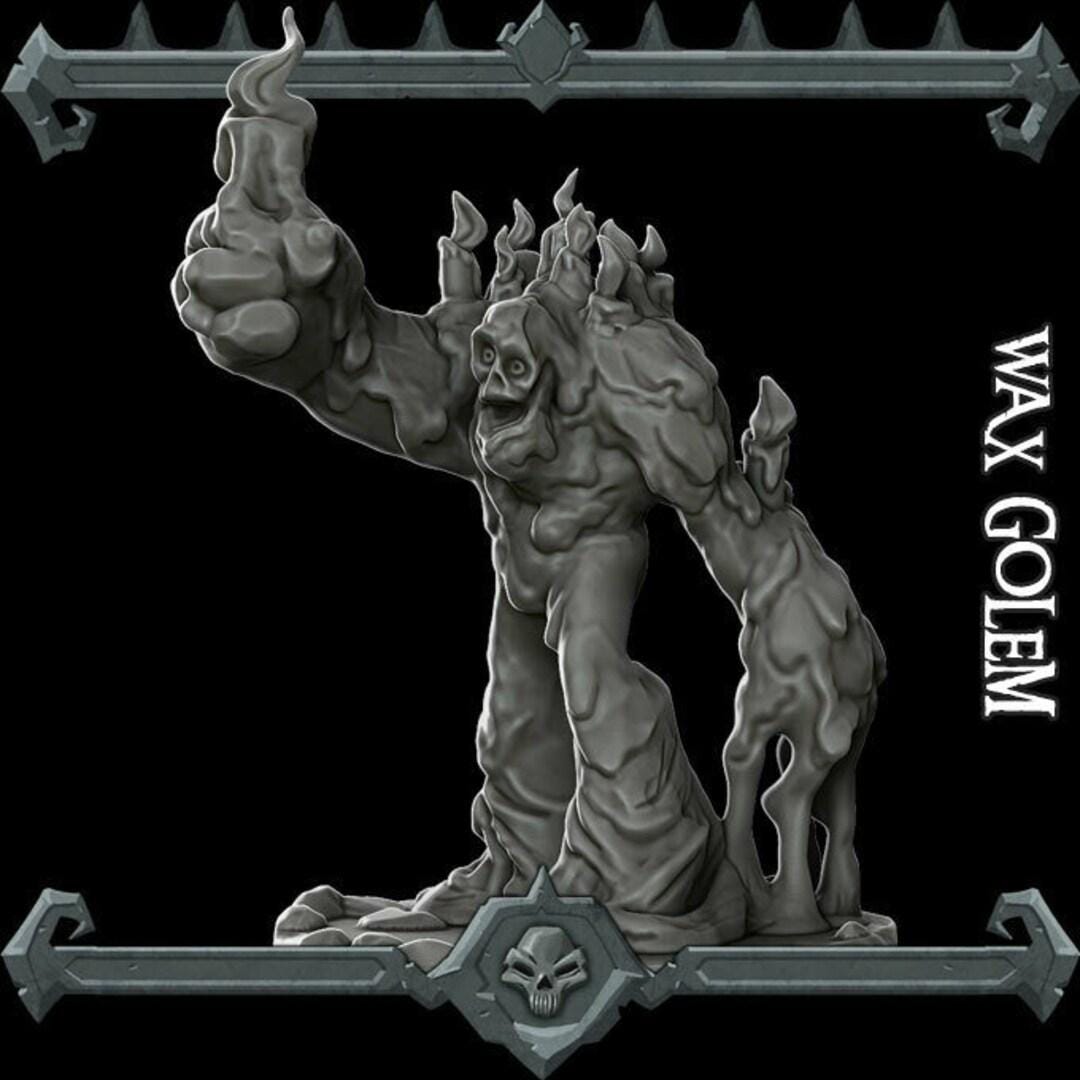 Wax Golem | Large | Rocket Pig Miniatures | Dungeons and Dragons | TTRPG | 8k Quality 3D Printed Miniature | Dinosaur | Bone Golem