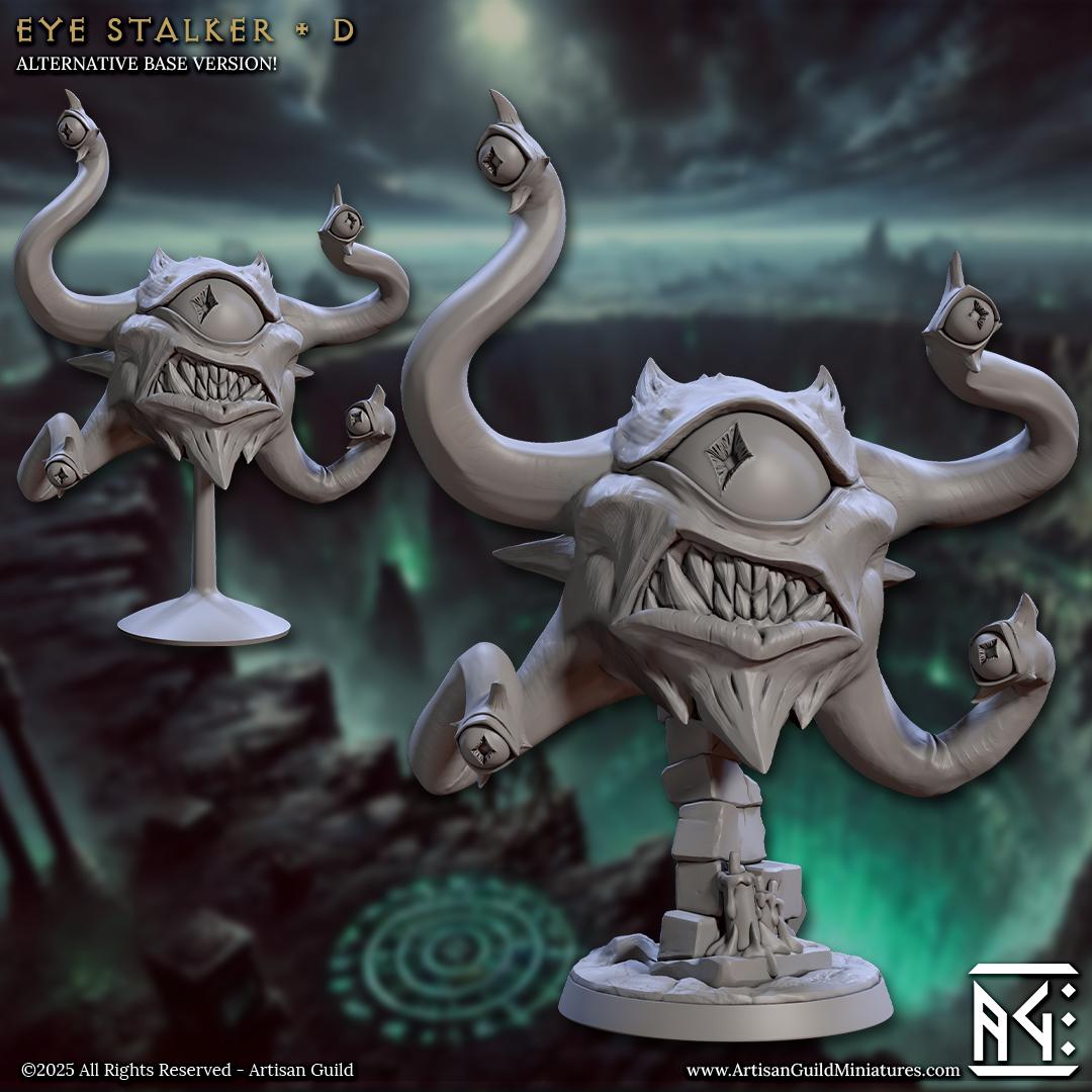 Eye Stalkers | 12 Variations | 32mm | Medium | 30mm Base| Eye Tyrant | Hive of the All-Seeing | Artisan Guild | Dungeons and Dragons