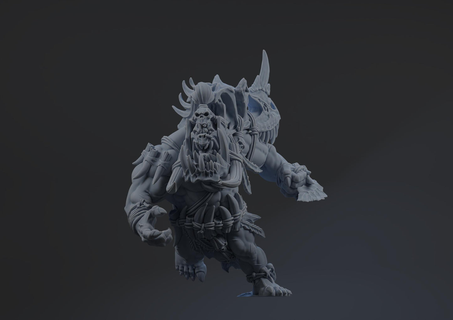 Kretacious Krumpaz | Wild Orc Team | Fantasy Football | Brutefun Miniatures | 3D Printed Resin Miniature | 8K Quality