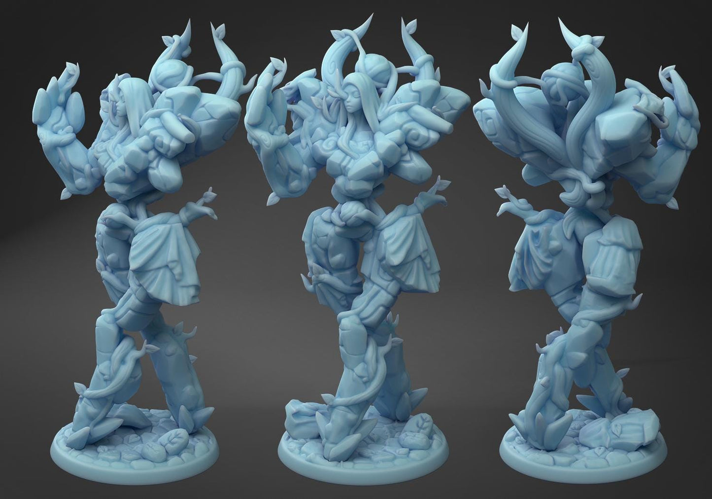 Garden Golem | Medium | 32mm | Twin Goddess Miniatures | Golem mancers