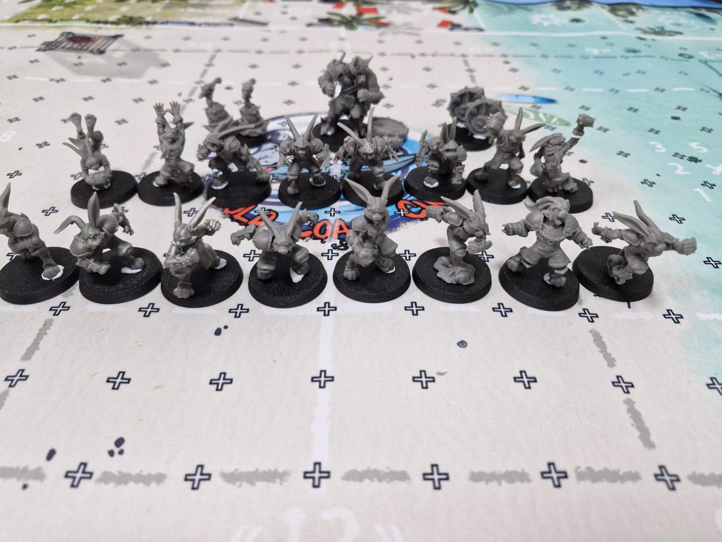 Easter Bunnies | Frogman Team | Kangaroo Big Guy | Fantasy Football | Ugni | Dungeons and Dragons | TTRPG | 8K 3D Resin Printed Miniature